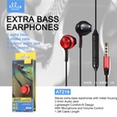 AURICULARES EXTRA BASS CON CABLE Y MIC