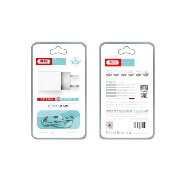 Ładowarka Sieciowa USB Typ- C 2x Kabel