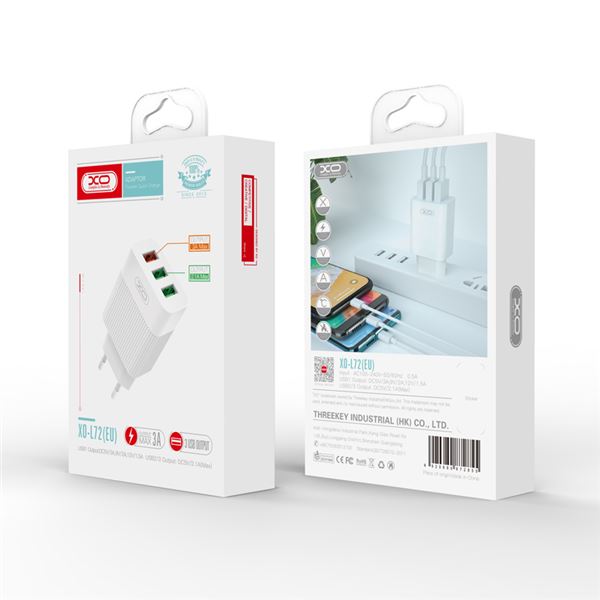 CARGADOR TRIPLE 3A MAX