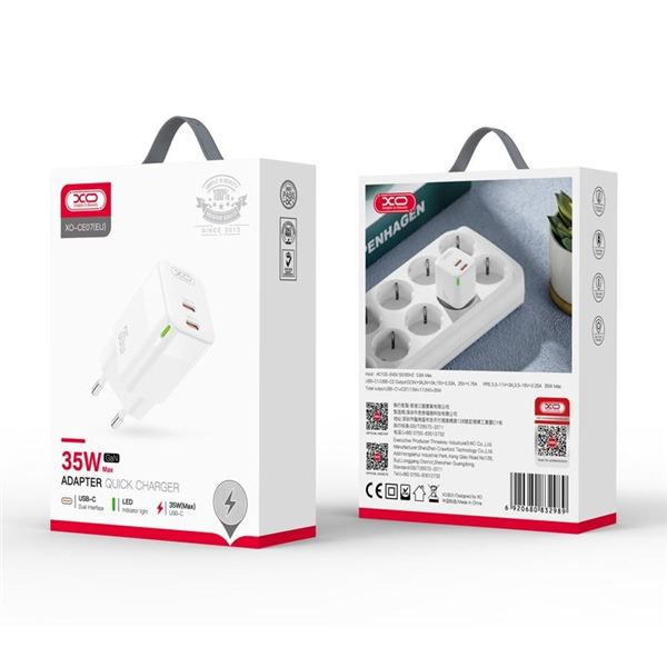 CARGADOR C DOBLE 35W GAN