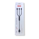 CABLE MULTIPLE USBA 3 IN 1 CORTO