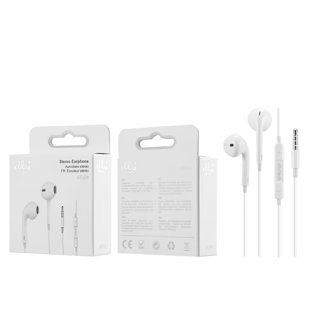 AURICULARES STEREO TIPO C CON CABLE Y MIC MANDO