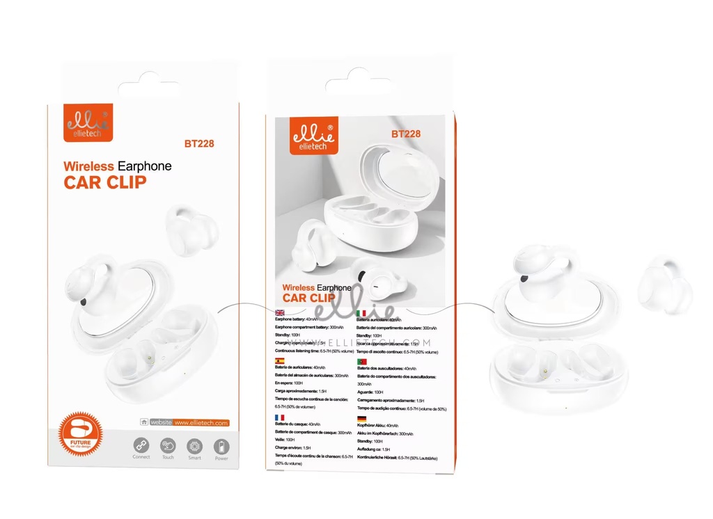 AURICULARES TWS BTS BLUETOOTH CAR CLIP