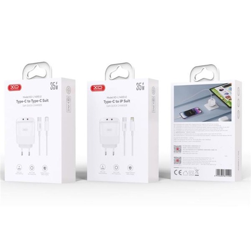 [XO-L140] CARGADOR Y CABLE TIPO C 35W GAN