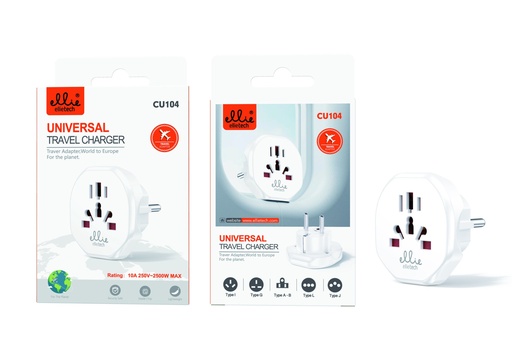 [CU104] ADAPTADOR UNIVERSAL VIAJE 10A