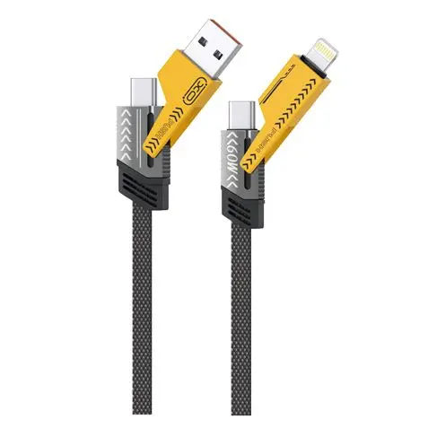 [XO-NB283] CABLE USB MULTI 4 IN 1 BRAIDED 60W